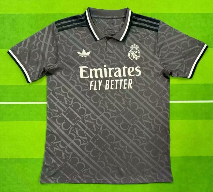 AAA Quality Real Madrid 24/25 Third Dark Grey Leaked Soccer Jers